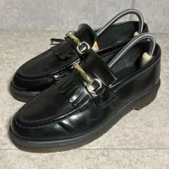 人気✨️ドクターマーチン エイドリアン スナッフル ビットローファー UK7 黒