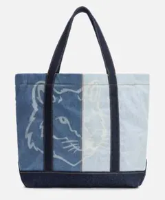 【メゾンキツネ】FOX HEAD MEDIUM DENIM TOTEのサムネイル