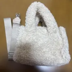 GU ファーショルダーバッグ ミニトート