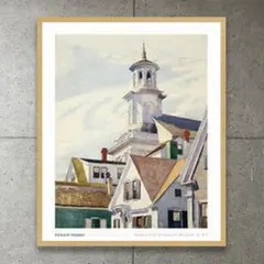 額装済/Methodist Church/エドワード ホッパー/ポスター - メルカリ