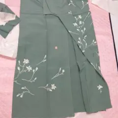 ⭐❣️最高級のちりめん❬河藤縮緬❭未使用。コブシ手描き友禅。訪問着 です♪のサムネイル
