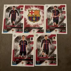 トップス　topps 2022/23 カード　バルセロナ5枚セット　ガビ