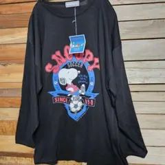 新品 スヌーピー ピーナッツ カットソー 長袖 ロンT ヴィンテージ 古着 L