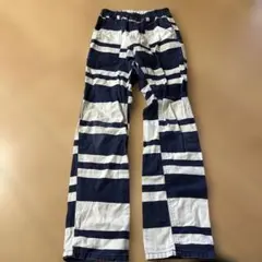 junkstoreロングパンツ ネイビー ホワイト　140