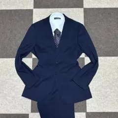 ✨美品✨ORIHICA ネイビースーツセットアップ　STRETCH