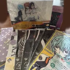 エヴァ 一番くじ ビジュアルスタンド　アスカ　レイ マリ ファイルタオルセット