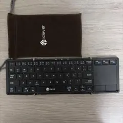 iclever 折りたたみ式ワイヤレスキーボード タッチパッド付き