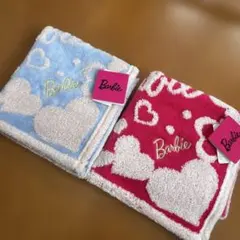 新品未使用　Barbie ハンドタオル　2枚セット