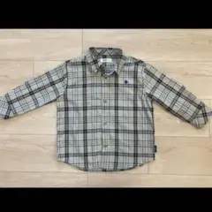 【極美品】POLO Baby チェック長袖シャツ　100サイズ　男の子
