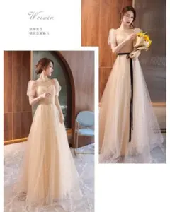 【XLサイズ】パーティードレス 結婚式 ウエディングドレス 花嫁 二次会ドレス