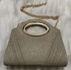 ゴールド　クラッチバッグ　パーティーバッグ　結婚式　お呼ばれ