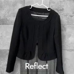◆値下げ◆美品ReFLEcTリフレクト黒ノーカラージャケット11 フォーマル