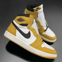 Nike Air Jordan 1 イェローオークル　ホワイト/ブラック