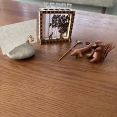 レザー製動物モチーフインテリア小物