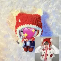 nct wish ユウシ ウィッシュコア ちびぬい 服 編み物 赤 白 帽子