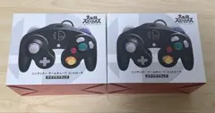 ニンテンドー ゲームキューブ コントローラ スマブラブラック(2個)