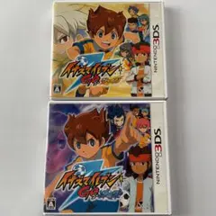 2本セット　イナズマイレブンGO シャイン　ダーク　3DS中古ソフト