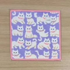 未開封 WEB限定 フェイラー モフモフネコチャン ハンカチ ペール