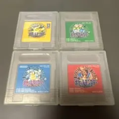 ポケモン ゲームボーイソフト4本セット（金・赤・青・緑）