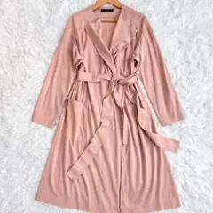 allureville ロングコート ピンクベージュ ベルト付　近年モデル　Mのサムネイル