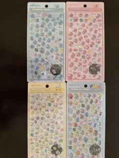 しずくちゃん　ボンボンドロップシール　ミニ　４枚セット