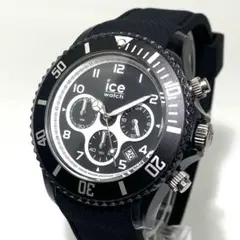 稼働 新品電池 ICE WATCH 014216 クロノグラフ ブラックのサムネイル