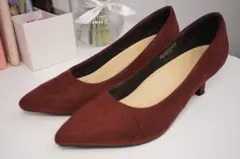 【値下げ中！】パンプス 24.5 スエード調 ポインテッドトゥ UNIQLO