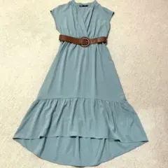 ZARA マーメイドワンピ　ブルー