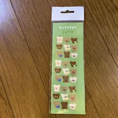 GLASSES BEAR シール ステッカー