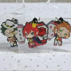 ディズニー ツイステ ラバーキーホルダー リドル トレイ ケイト ハーツ寮