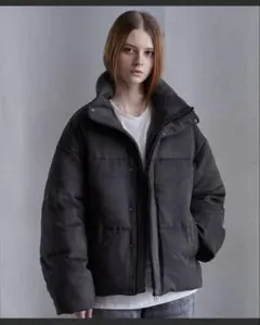 【CLEL】　ボリュームハイネックショート中綿ジャケット　XS