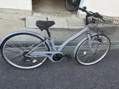 S*i様 シティサイクル ネイビー 前バスケット付き　直接引き渡しのみ 楽天市場】ママチャリ 27インチ（カラーネイビー）（シティサイクル