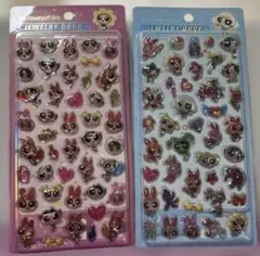 パワーパフガールズ 硬いぷくぷくシール 2枚セット①