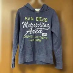 まとめ売り値引き可　ネイビー プリントパーカー サイズ160