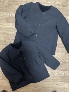 お揃い！UNIQLO リバーシブル110と130 ボア　キルティングアウター