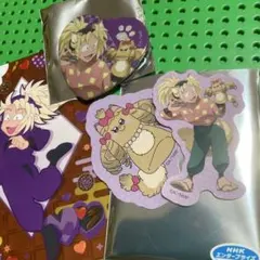 ナンジャタウン　忍たま　斉藤タカ丸　ハート型缶バッジ　ステッカー　おまけ付き