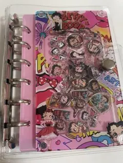 ベティA7 シャカシャカノート バインダー シール帳 カバー付き