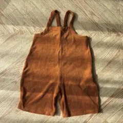 organic zoo｜Terry Cropped Dungarees｜3-4y