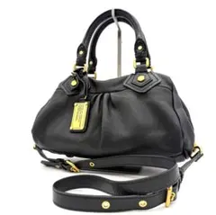 【極美品】マークジェイコブス 2way ハンドバッグ ブラック レザー Y2K