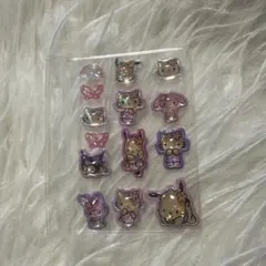 サンリオキャラクター　日焼けバージョン　ボンボンドロップシールお裾分け