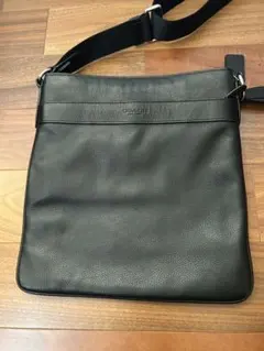 COACH ブラックレザー ショルダーバッグ