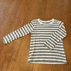無印良品　ストライプ柄 長袖カットソー 110サイズ