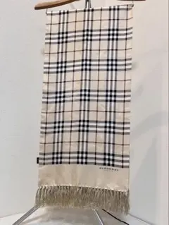 BURBERRY バーバリー シルクスカーフ マフラー ノバチェック 絹100%のサムネイル