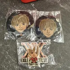 EXILE TAIKI 缶バッジ 1個、キーホルダー2個
