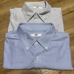 ユニクロ ドライノンアイロンジャージーシャツ XL 半袖 2 枚セット