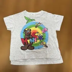 MINI-K Tシャツ　サイズ95 カラフル　グレー ビンテージ　平成レトロのサムネイル