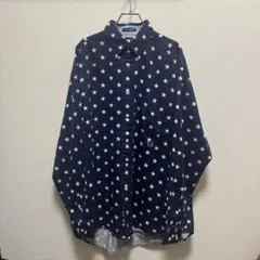 90s TOMMY HILFGER ボタンダウンシャツ 星柄