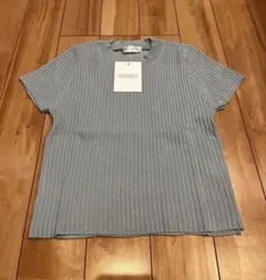 miniministore 半袖 リブニット サックスブルーのサムネイル