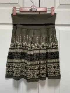 ウエストリブ ニットスカート 腹巻き付き フェリシモ スカートのサムネイル