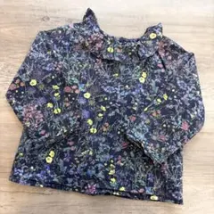 Bonpoint❤︎リバティ 花柄フリル付きブラウス/2A